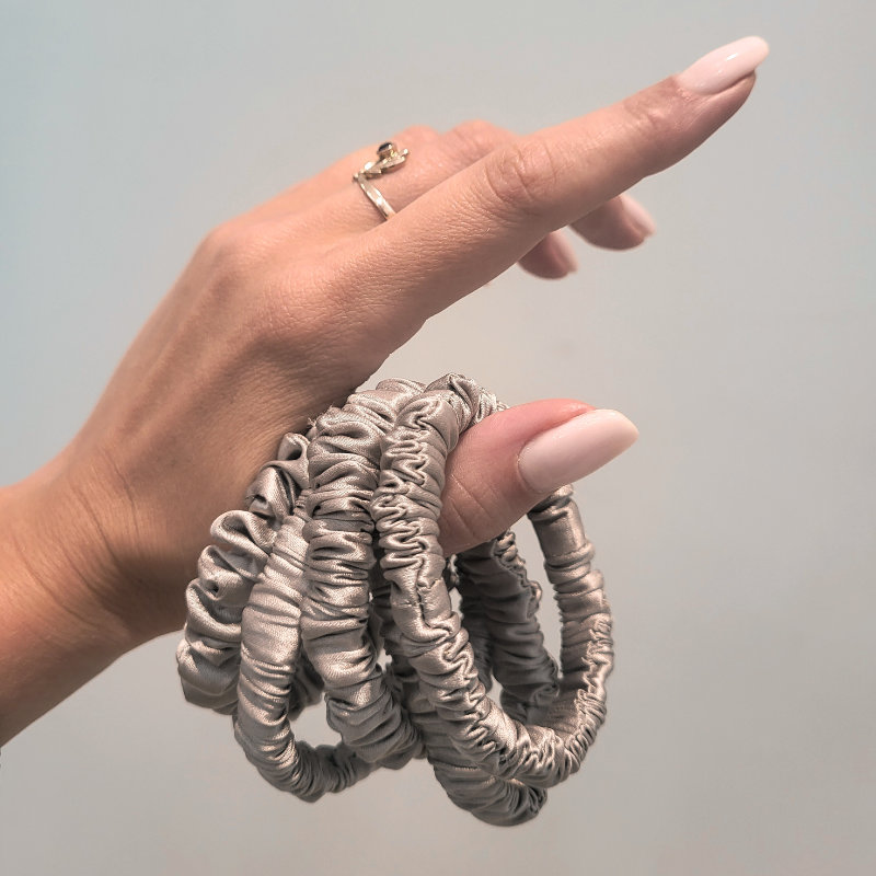 Jedwabna gumka do włosów różne rozmiary